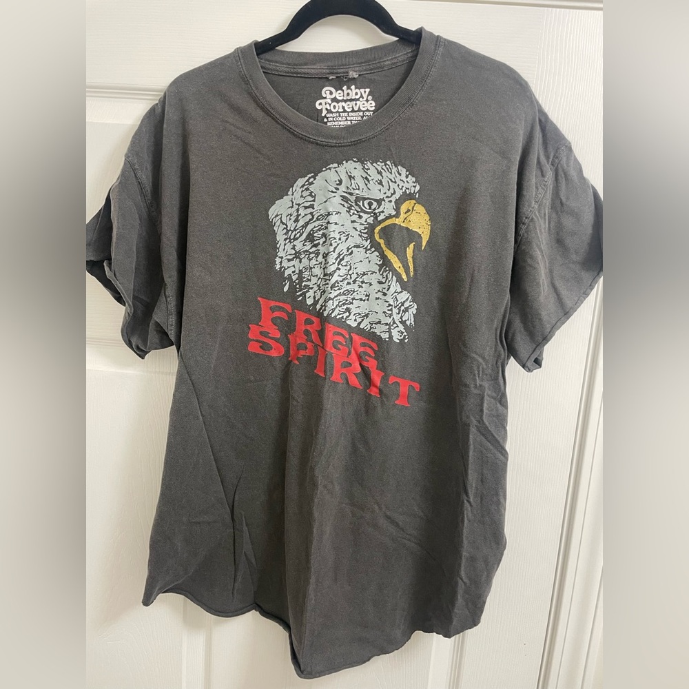 Pebby Forevee Free Spirit Graphic Side Slit T-Shirt